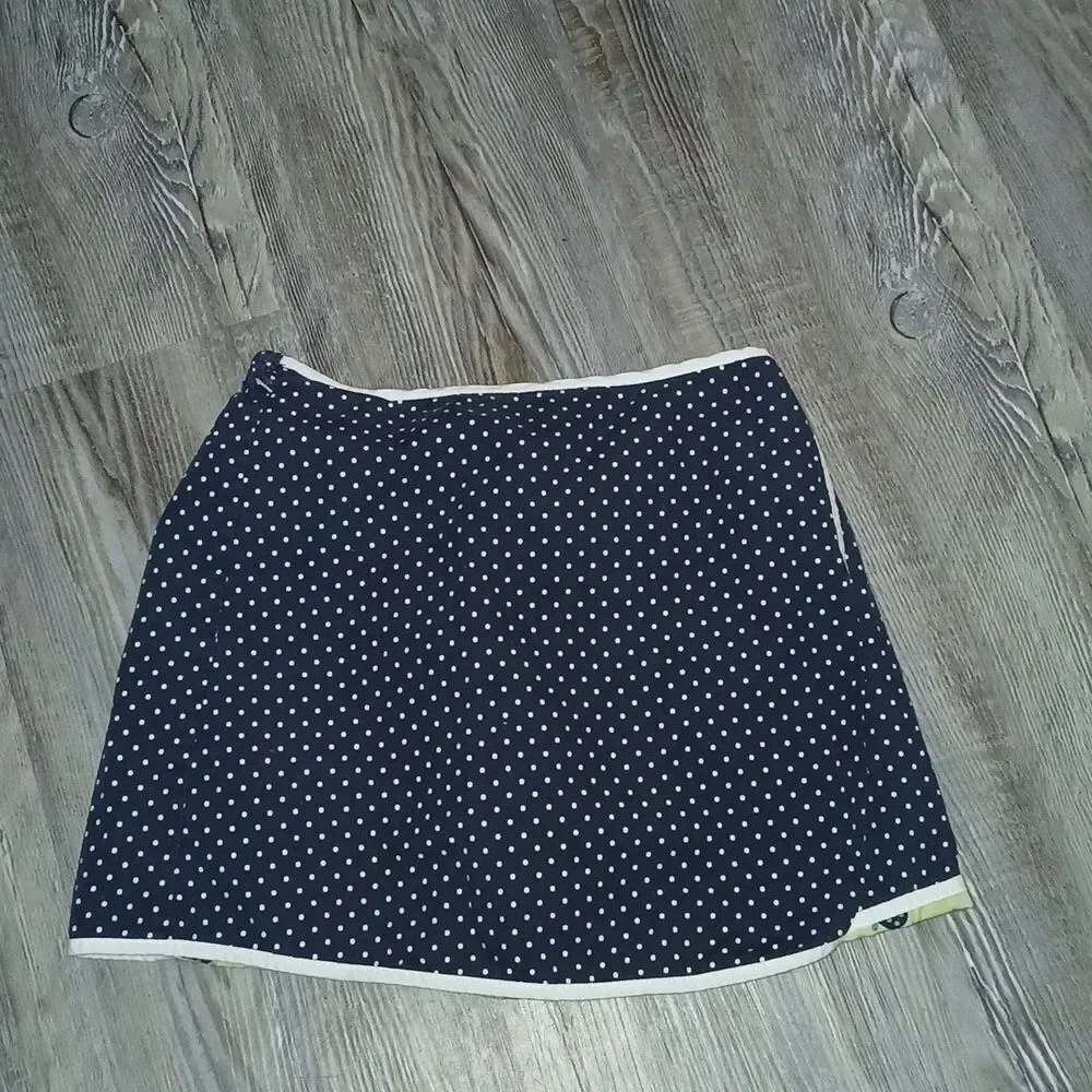 Gymboree vintage prep club turtles skirt 2in1 reversible Sz 4